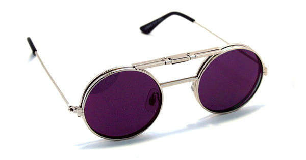 Lennon Flip Up Silver / Bright Purple