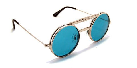 Lennon Flip Up Silver / Turquoise