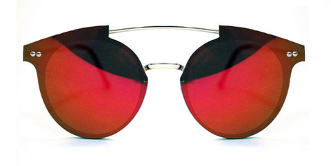 Trip Hop Silver / Red Mirror